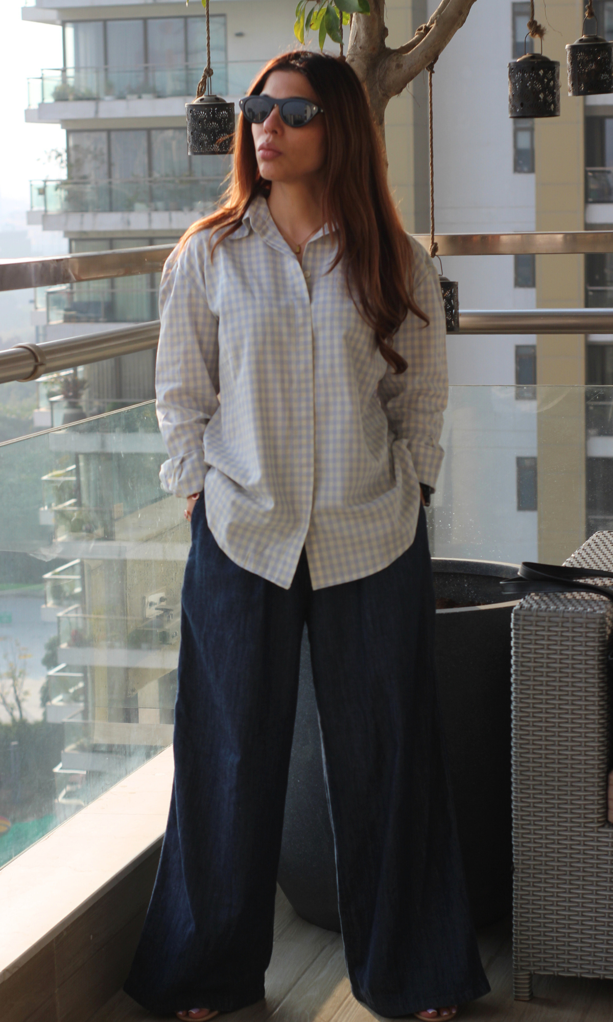 Haze Blue Loose Shirt