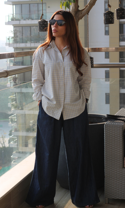 Haze Blue Loose Shirt