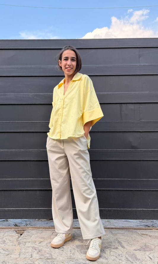 Butter Yellow Loose Shirt