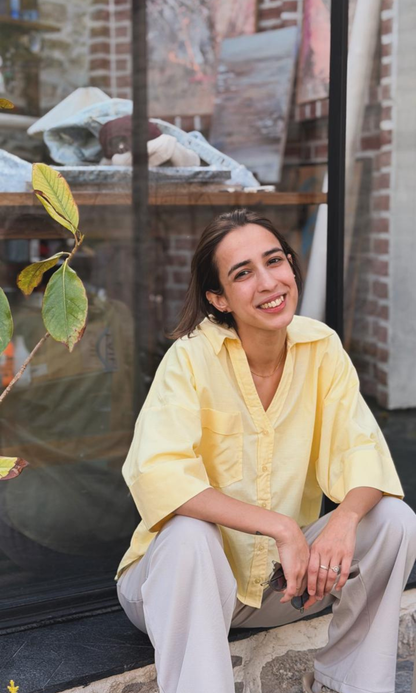 Butter Yellow Loose Shirt