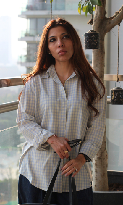 Haze Blue Loose Shirt