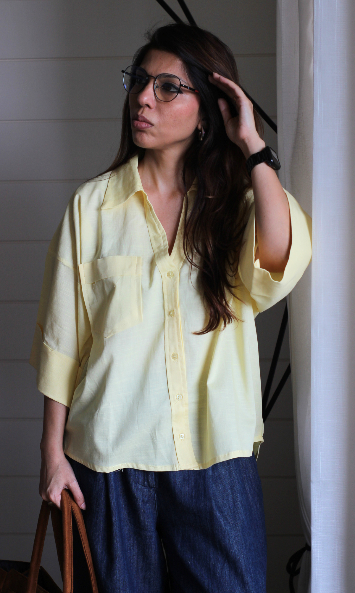 Butter Yellow Loose Shirt