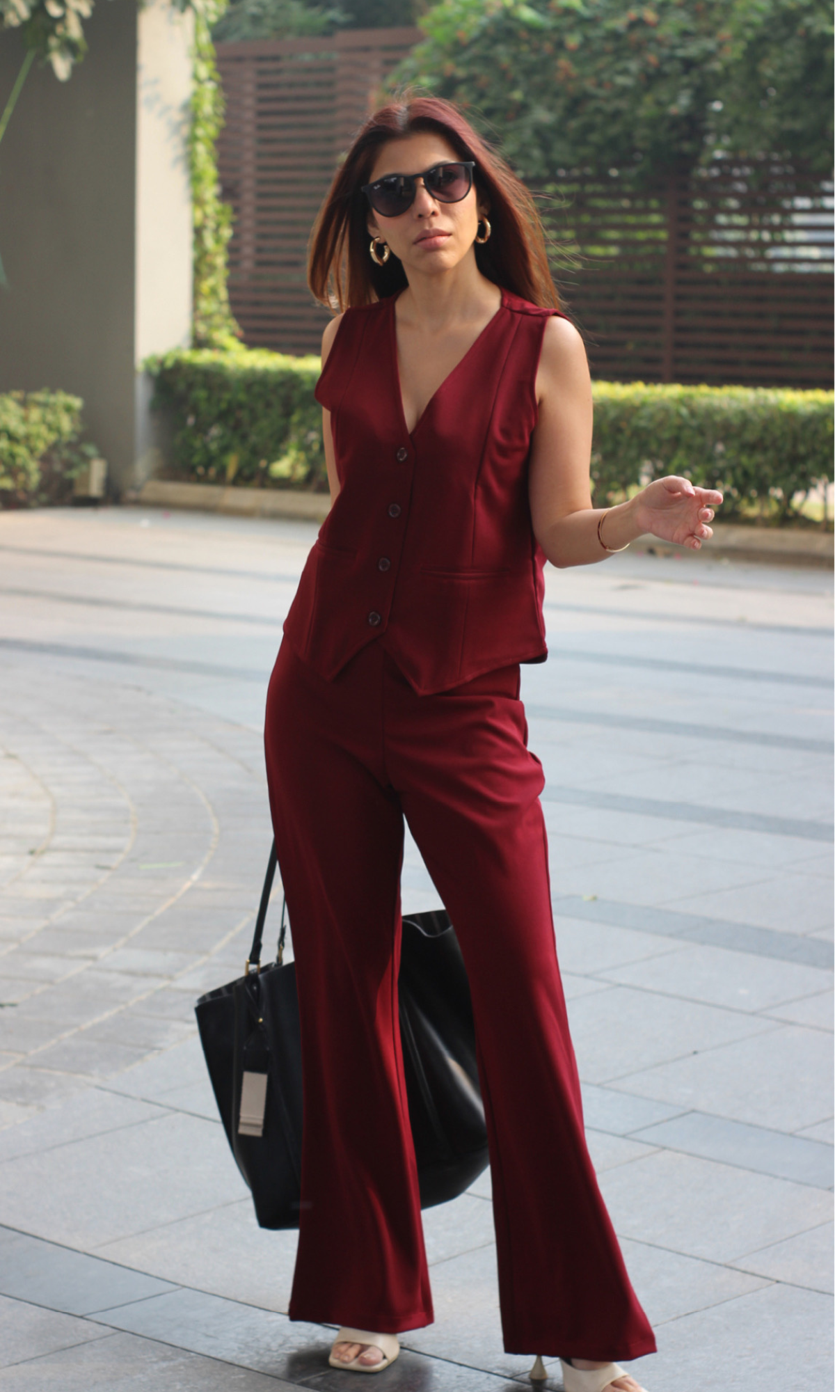 Deep Wine Waist Coat and Pants