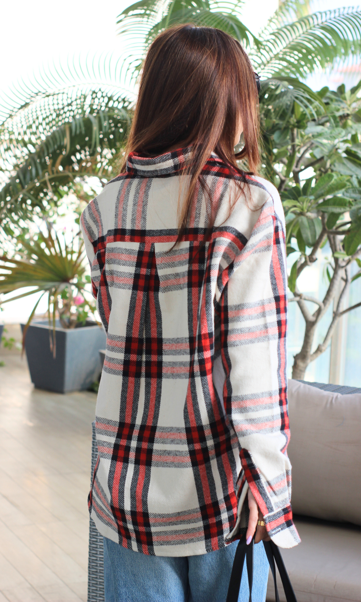Cherry Plaid Checked Shirt
