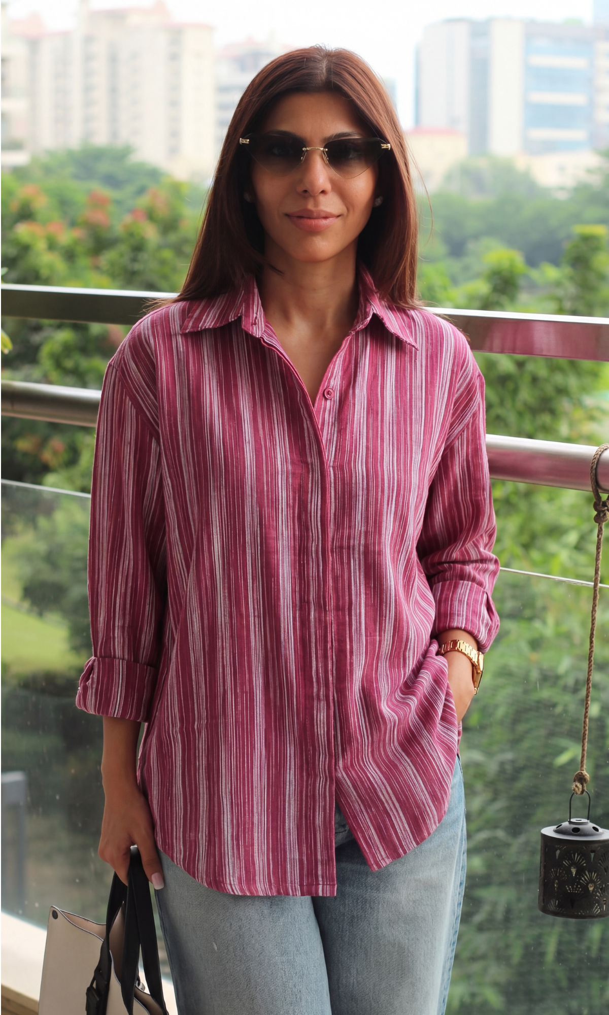Soft Red Striped Shirt