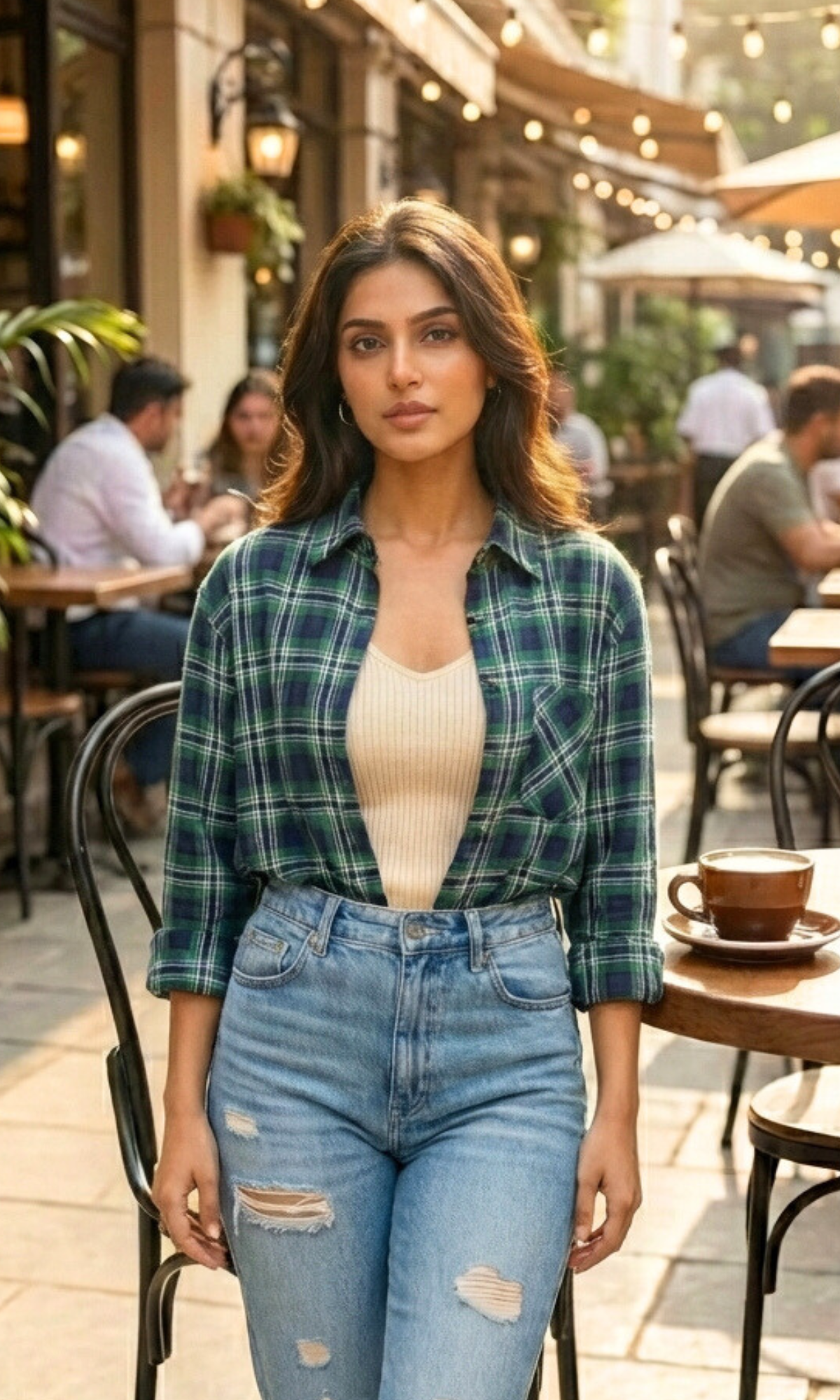 Green Classic Plaid Cotton Shirt