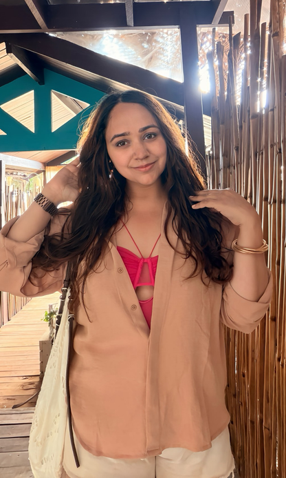 Dusk Rose Ease Flowing Shirt