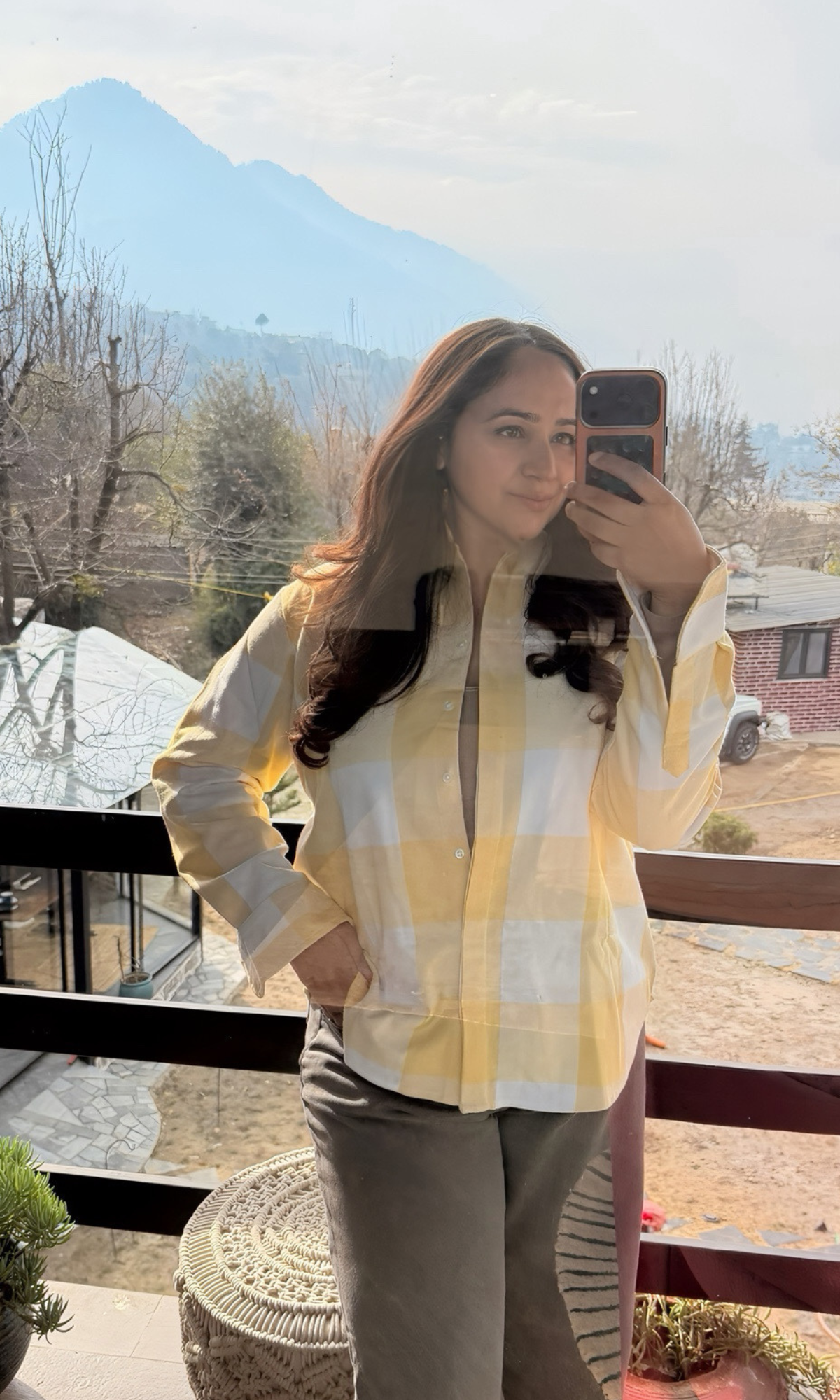 Yellow Ivory Checked Shirt