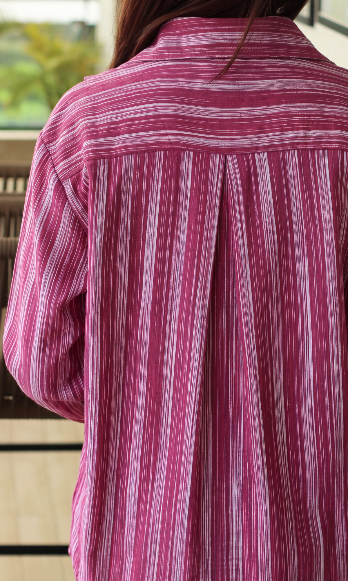 Soft Red Striped Shirt