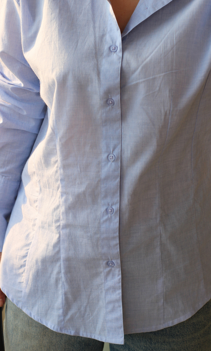 Cloud Blue Structured Shirt