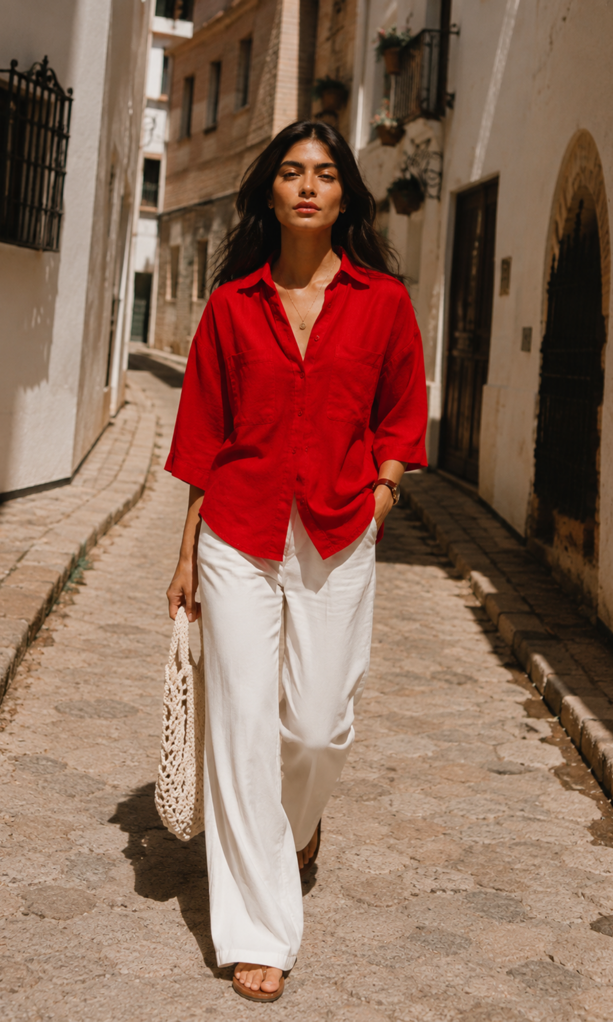 Burnt Orange Loose Shirt