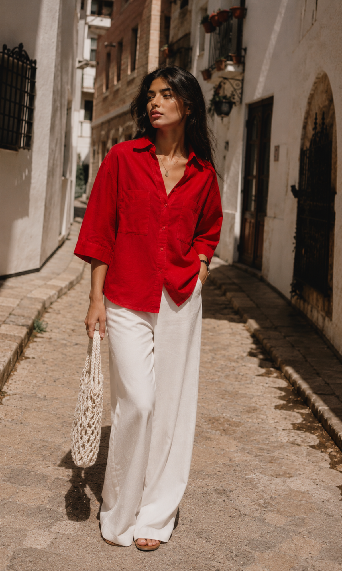 Burnt Orange Loose Shirt