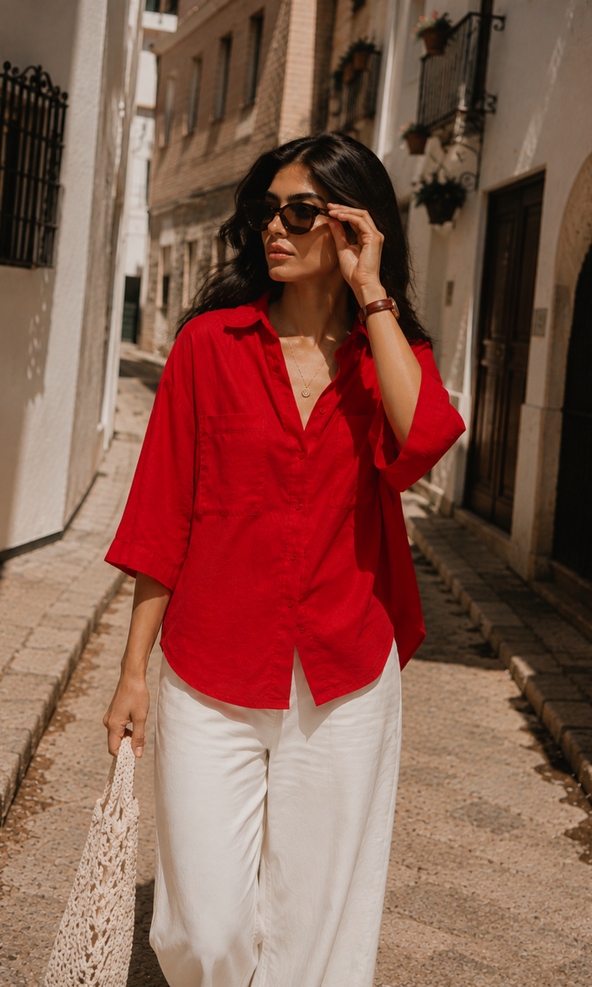 Burnt Orange Loose Shirt