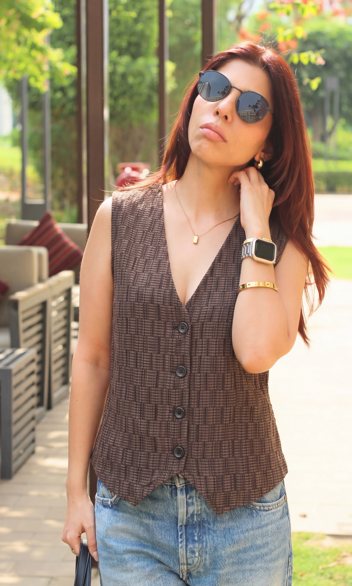 Coffee Brown Tailored Waistcoat