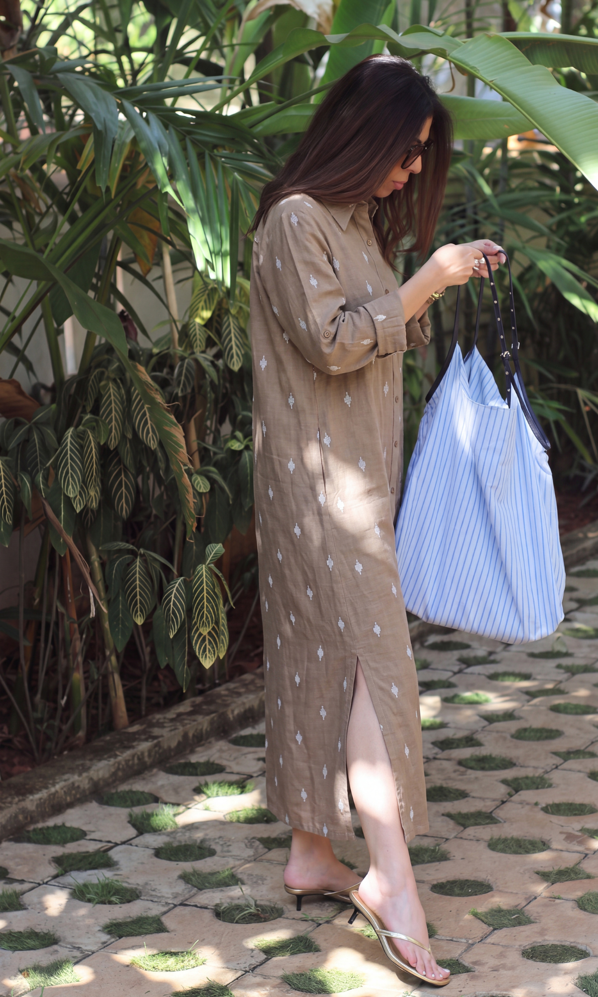 Sahara Motif Shirt Dress