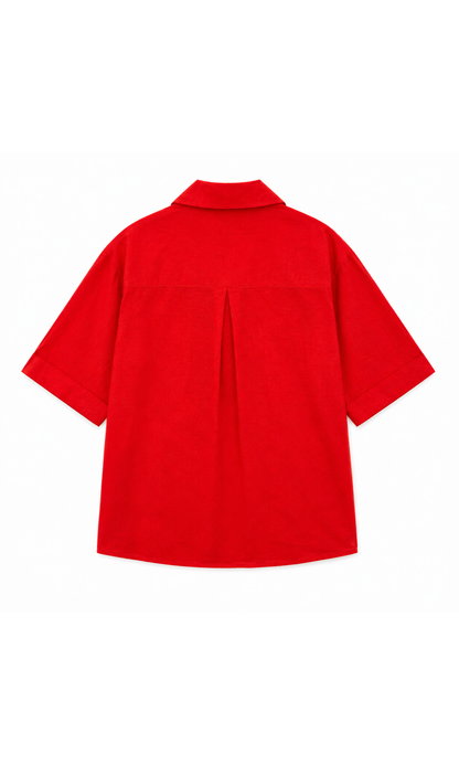 Burnt Orange Loose Shirt