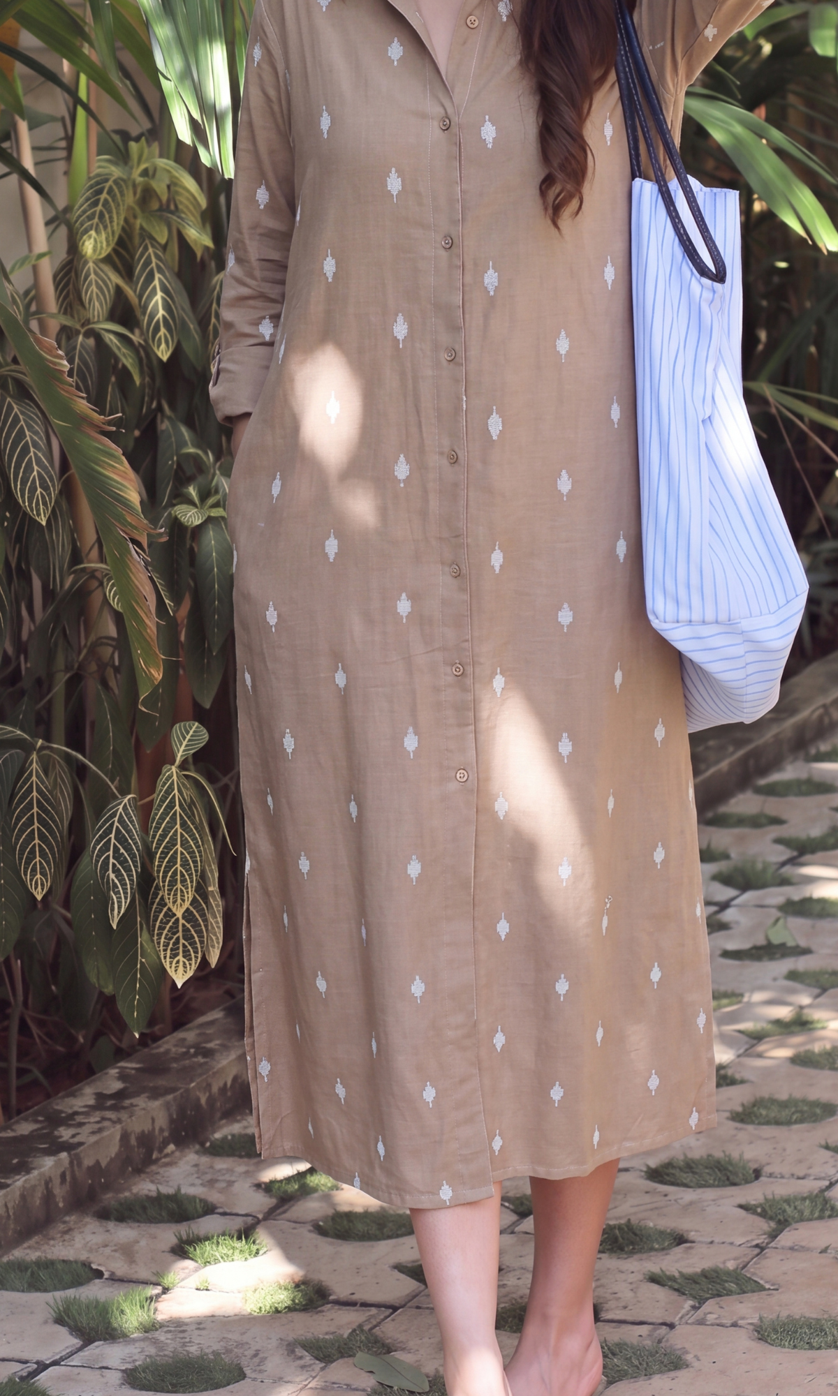 Sahara Motif Shirt Dress
