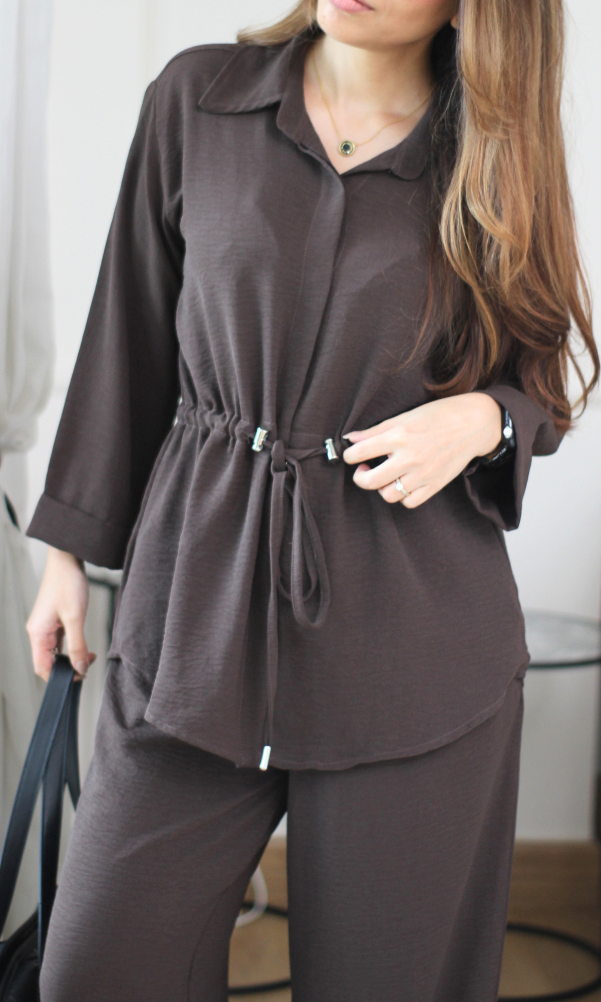 Cacao Drawstring Co-ord