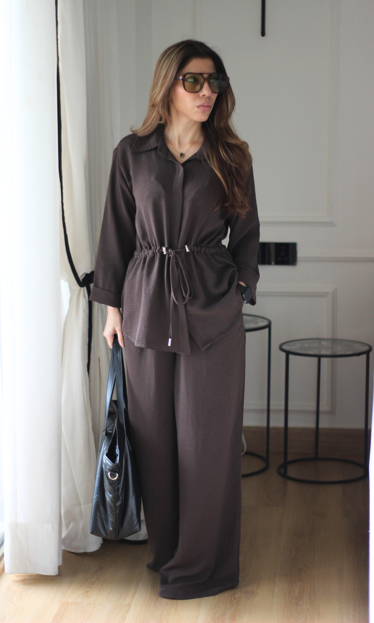 Cacao Drawstring Co-ord