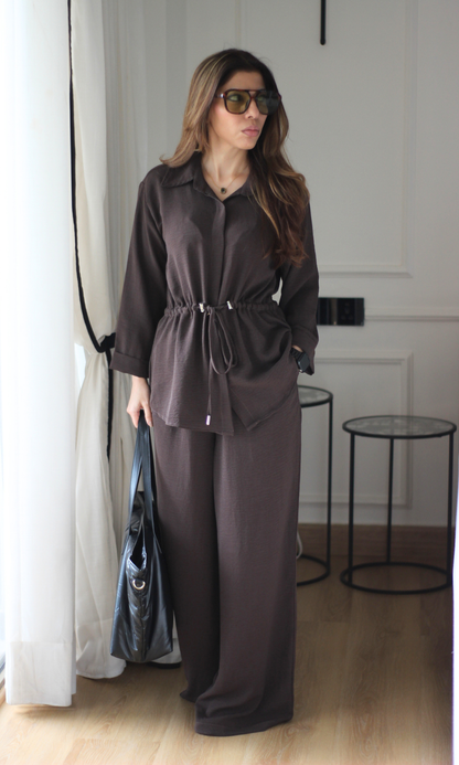 Cacao Drawstring Co-ord