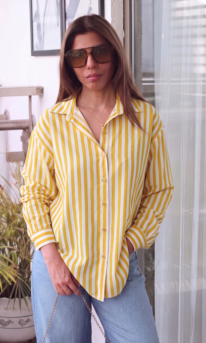 Mustard Weekend Stripe Shirt