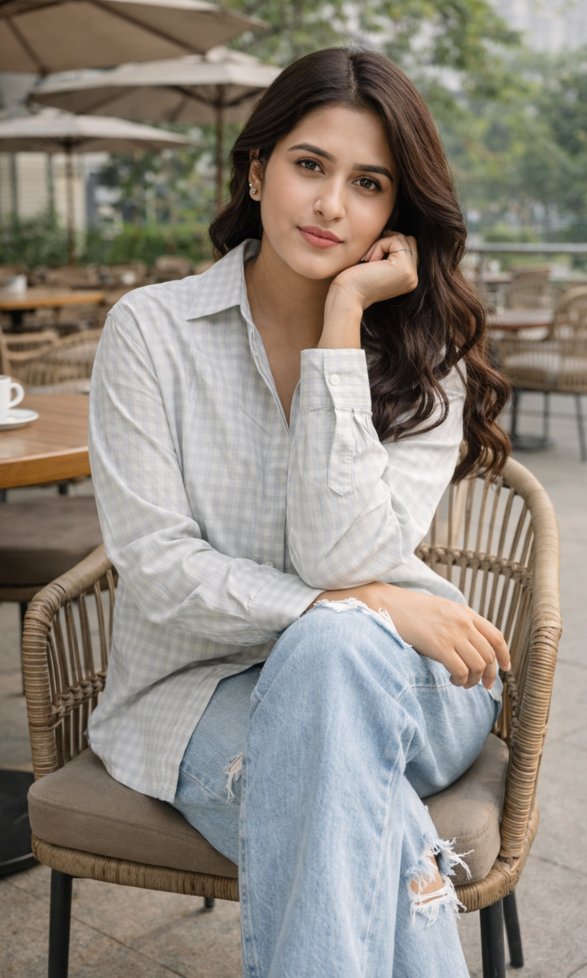 Haze Blue Loose Shirt