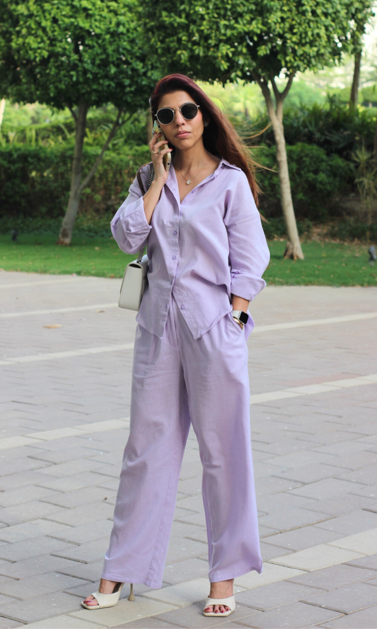 Light Purple Shirt and Pants Co-ord