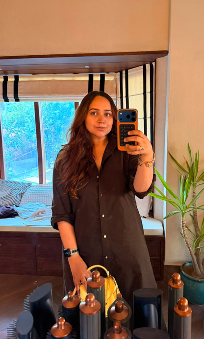 Espresso Brown Shirt Dress