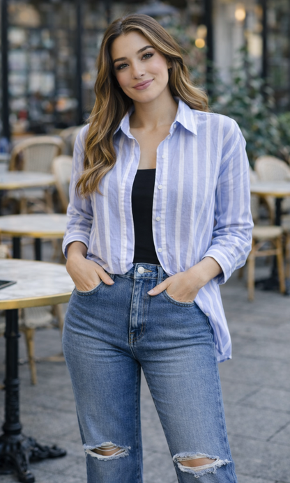 Light Purple Stripe Shirt