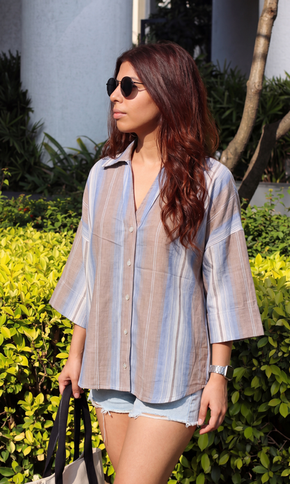 Dawn Linear Loose Shirt