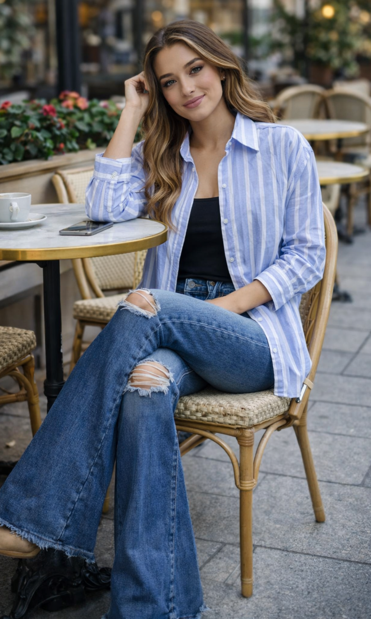 Light Purple Stripe Shirt