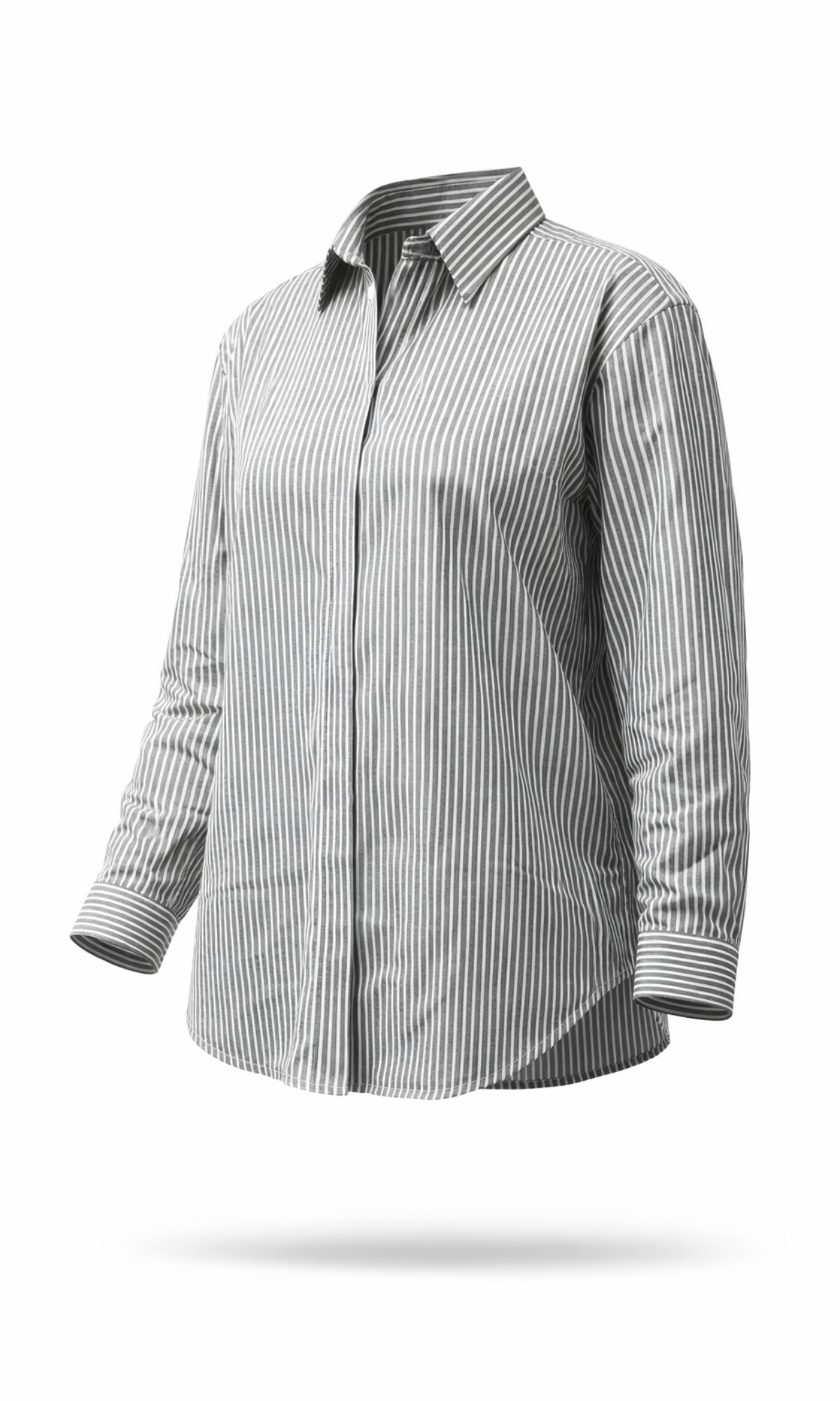Charcoal Grey Stripe Shirt