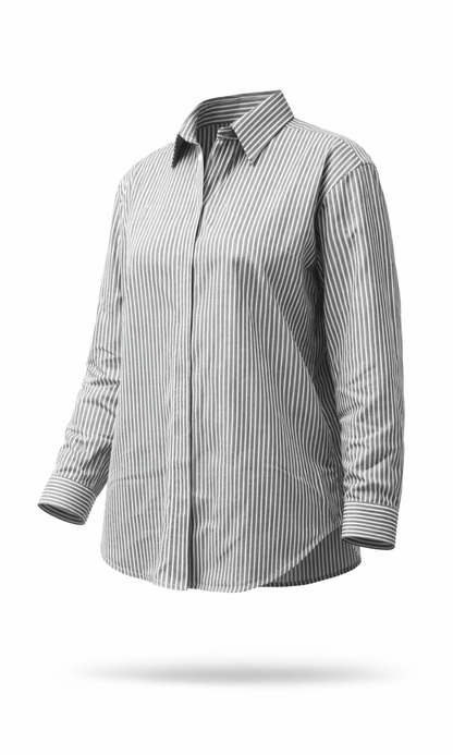 Charcoal Grey Stripe Shirt