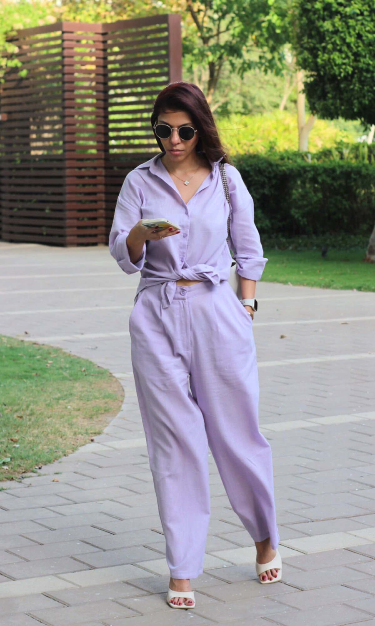 Light Purple Shirt and Pants Co-ord