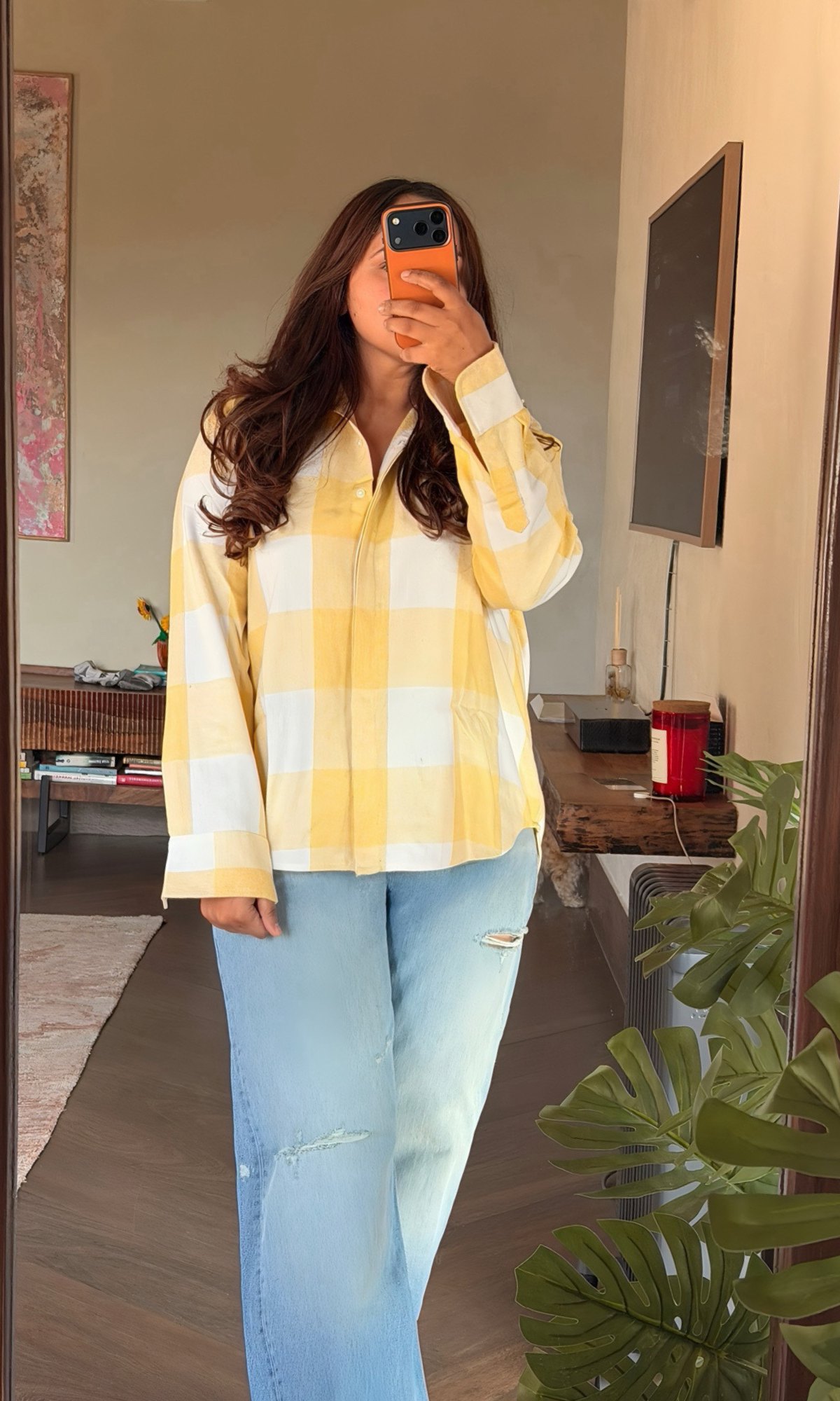 Yellow Ivory Checked Shirt
