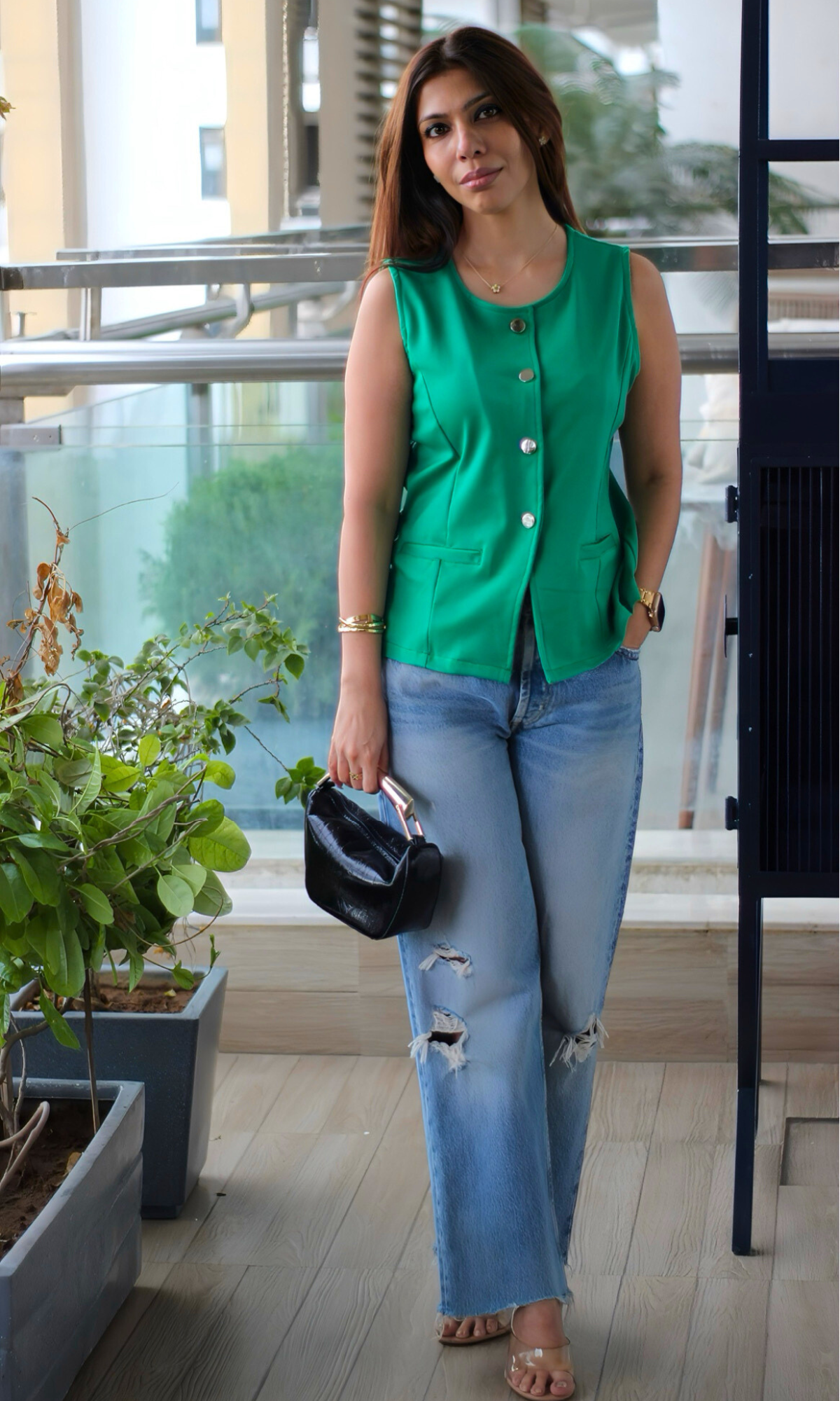 Kelly Round Neck Waist Coat
