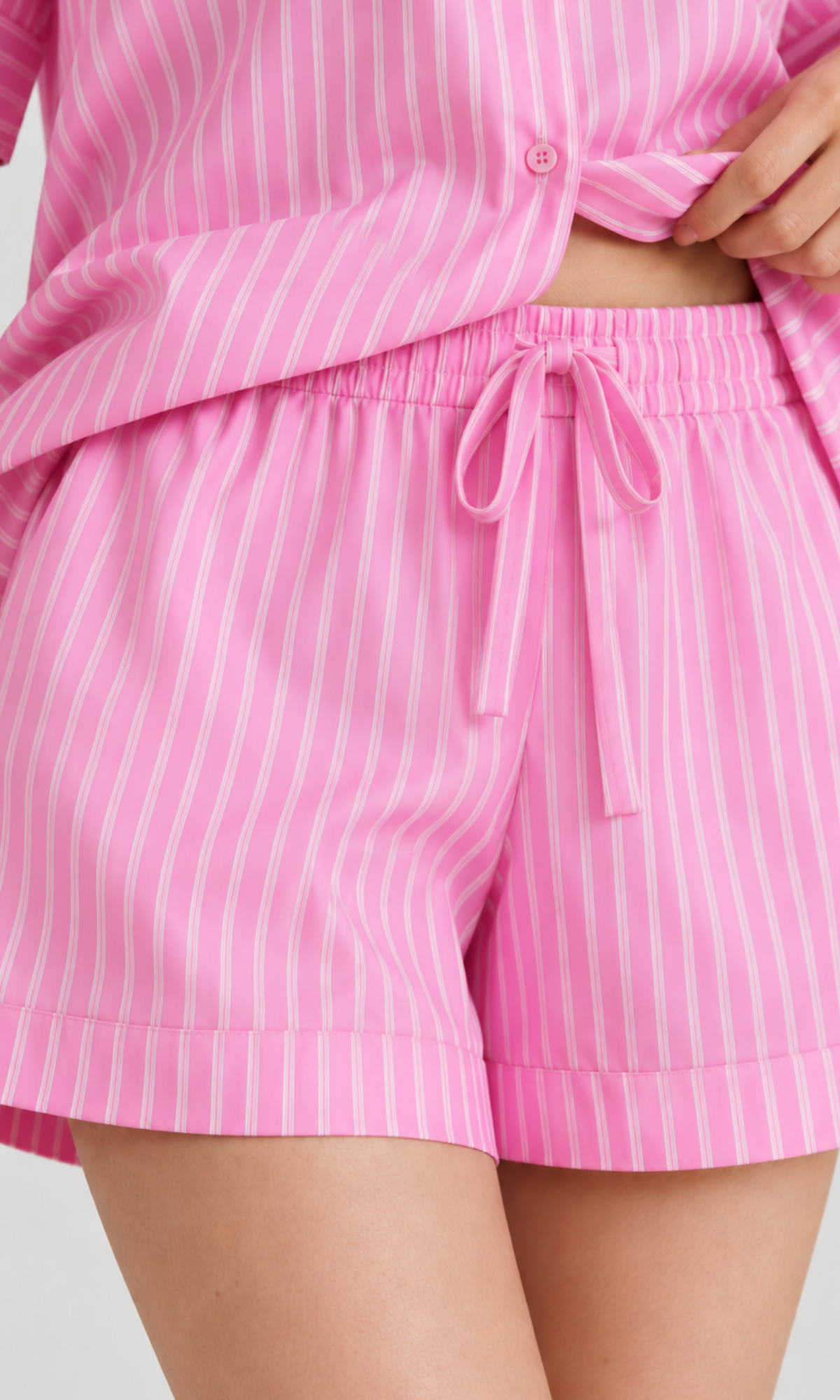 Pink Pinstripe Nightsuit