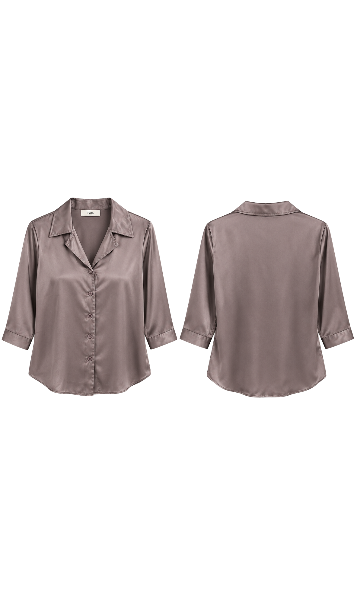 Dusty Mauve Satin Blouse