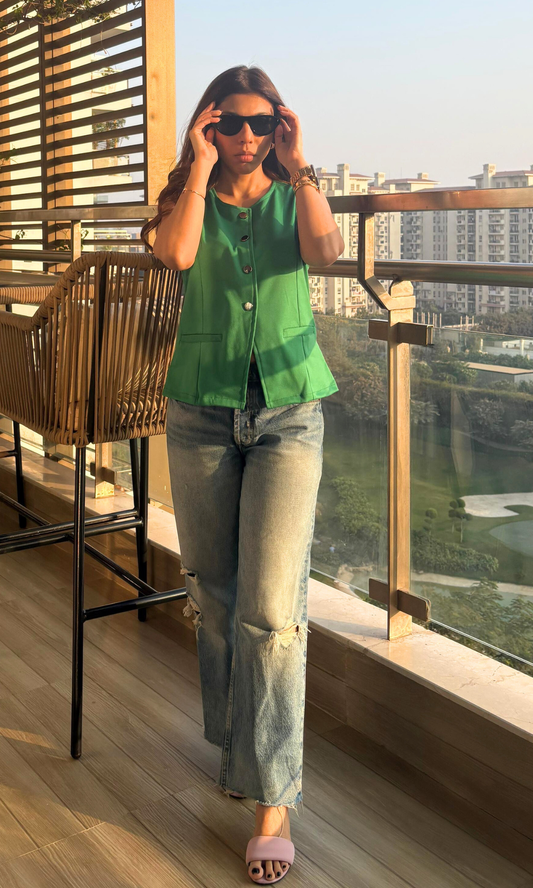 Kelly Round Neck Waist Coat