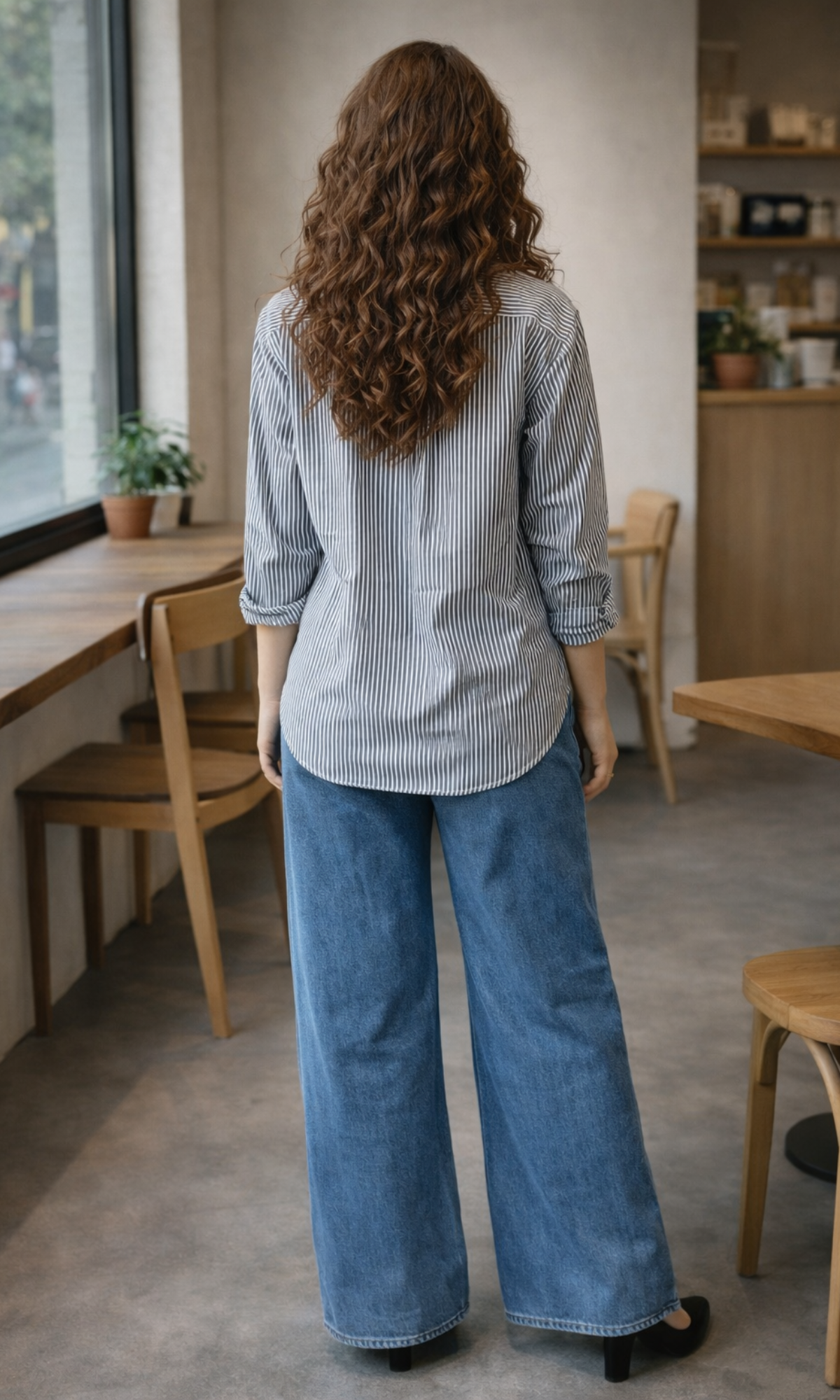 Charcoal Grey Stripe Shirt