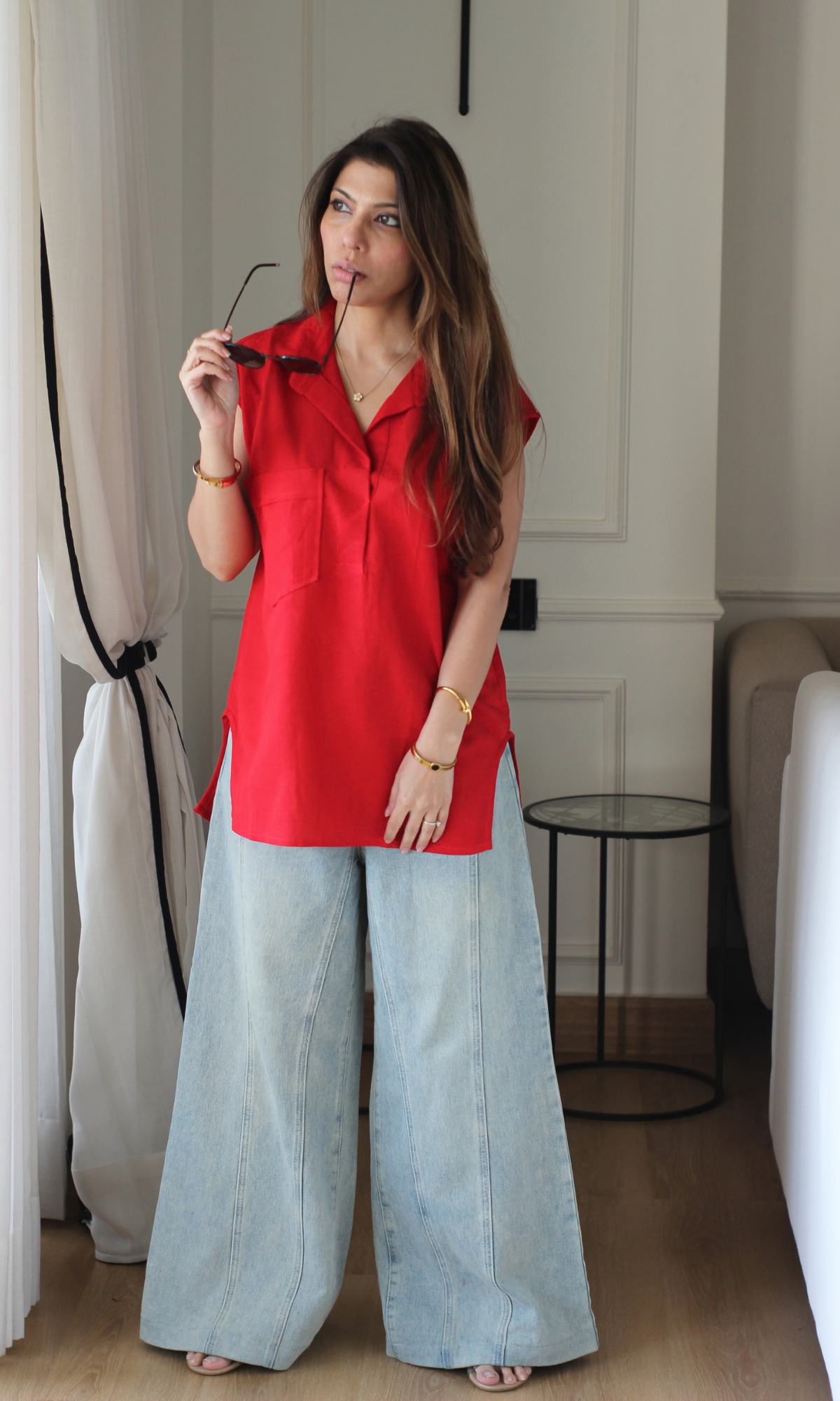 Merlot Popover Tunic