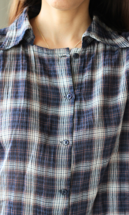 Grey Multi-Check Box Shirt