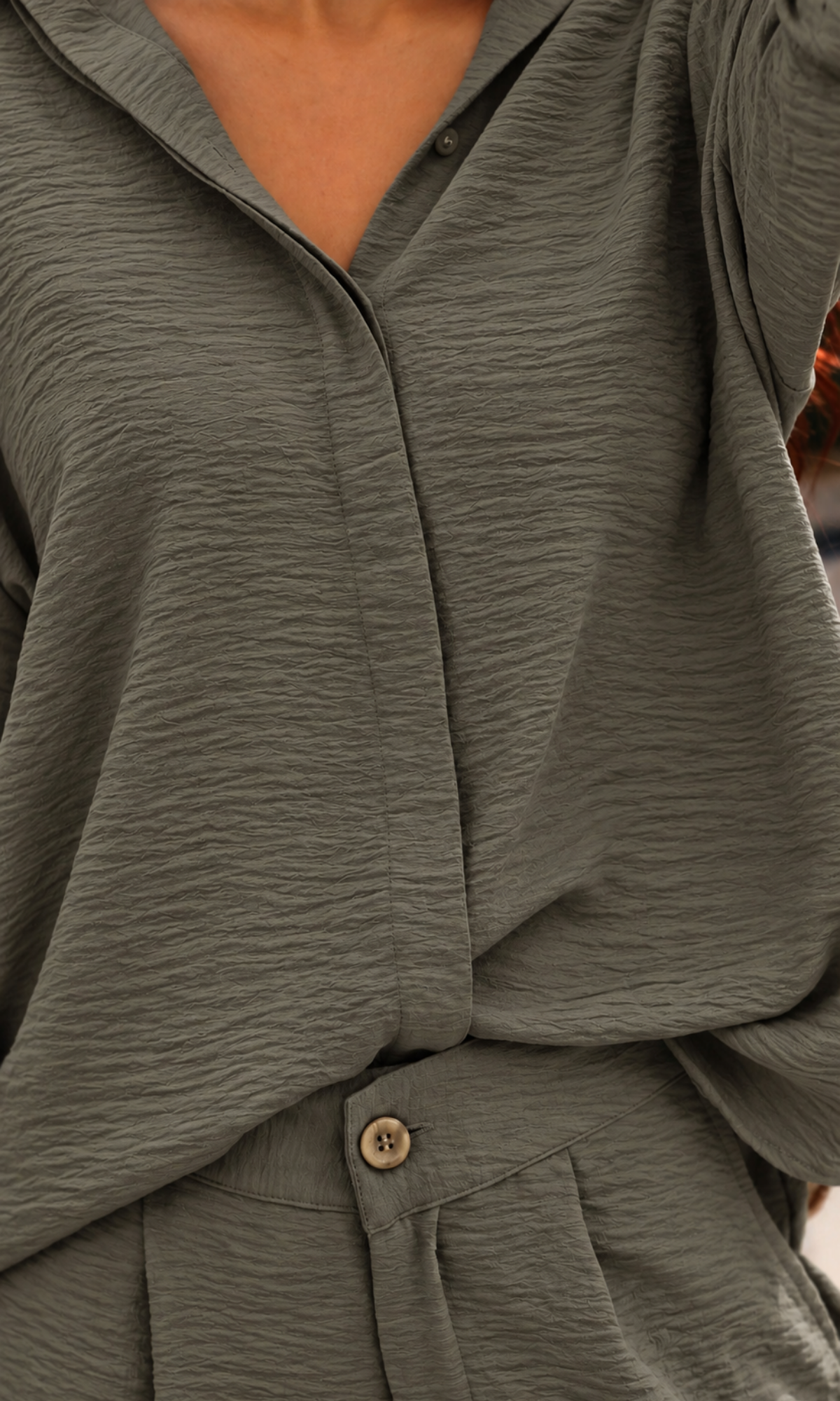Charcoal Grey Relaxed Shirt & Pants Set