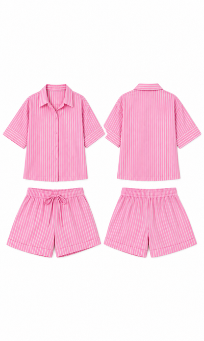 Pink Pinstripe Nightsuit