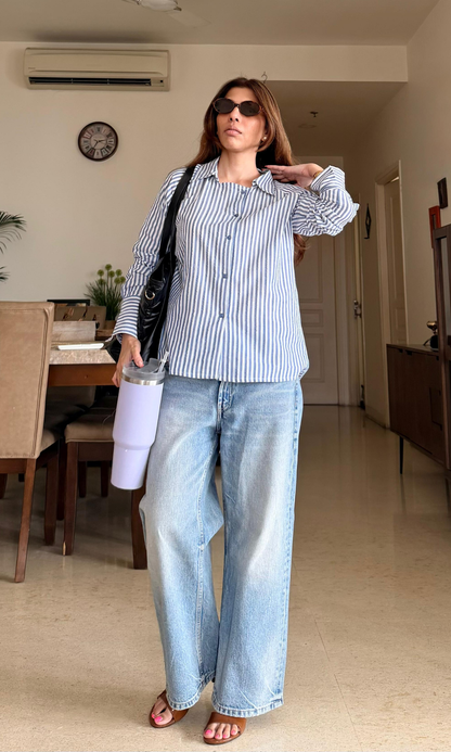 Blue Stripe Box Shirt