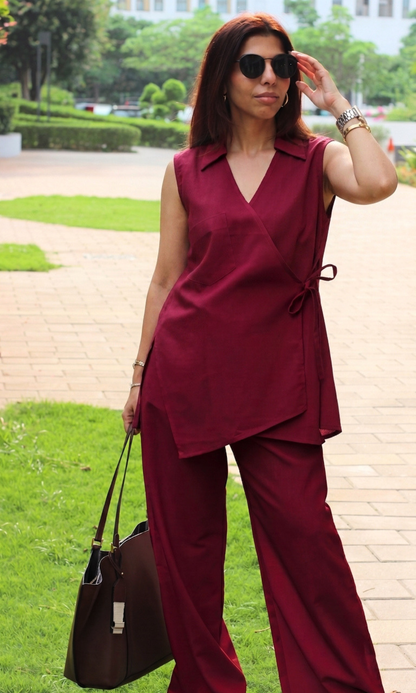 Mulberry Wrap Utility Co-ord Set
