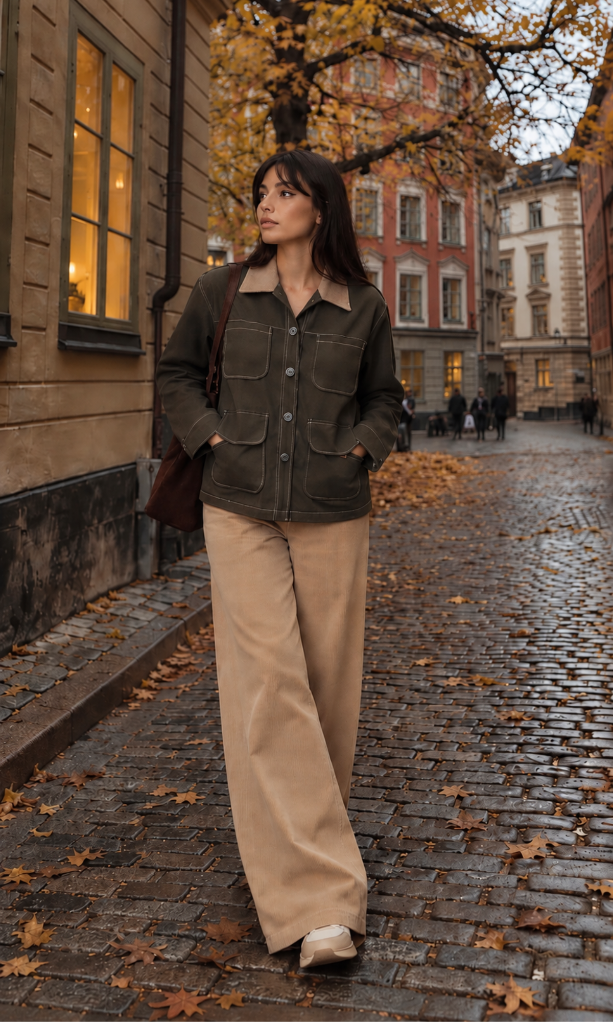 Olive Denim Utility Jacket