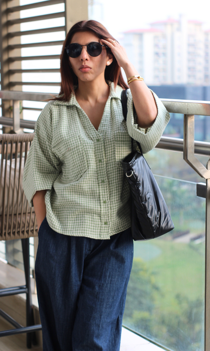 Grass Weave Loose Shirt