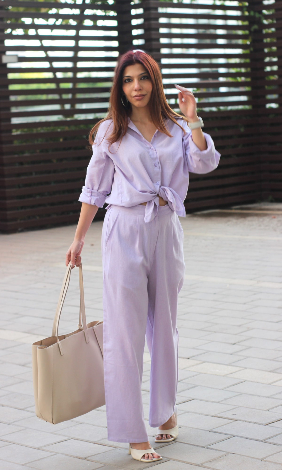 Light Purple Shirt and Pants Co-ord