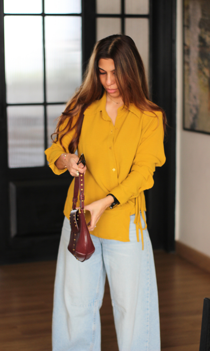 Ochre Asymmetric Shirt